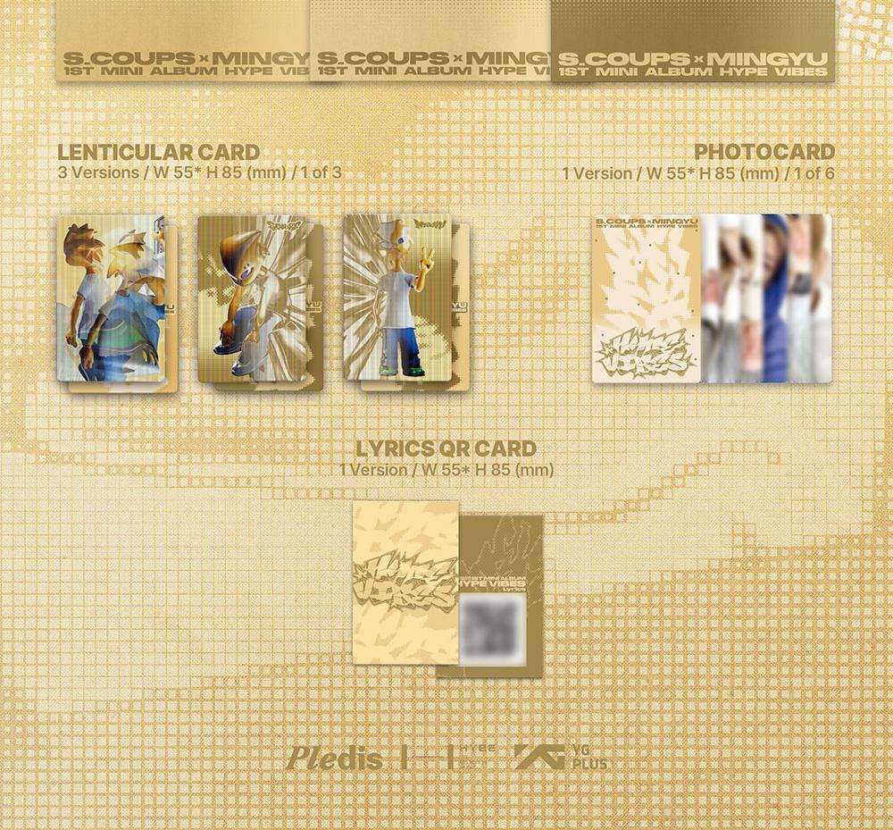 (Compact ver.) S.COUPS X MINGYU of SEVENTEEN (SVT) [HYPE VIBES] 1st Mini Album