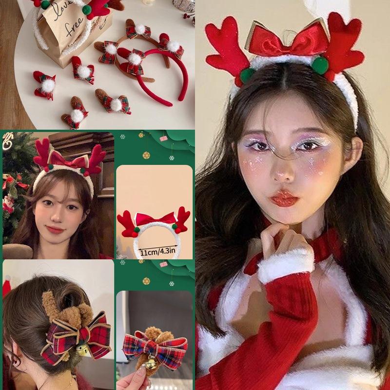 Christmas Hats Christmas Hairpin Decoration Party Headwear Cute Deer Headband Kawaii Hair Accessorie Navidad