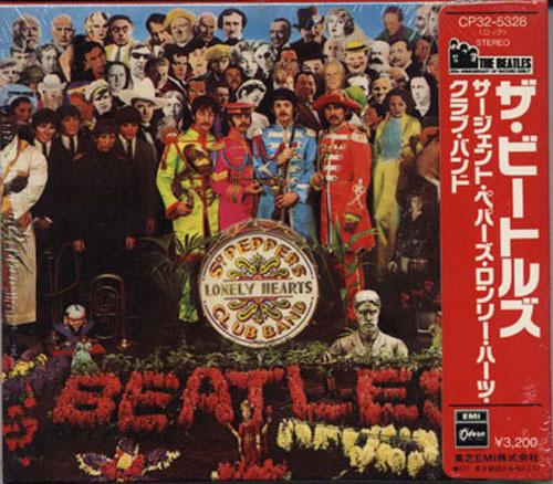 CD BEATLES - Sgt. Pepper's Lonely Hearts Club Ba CP325328,CDP746 Odeon 1987 Japan ObiRock Used