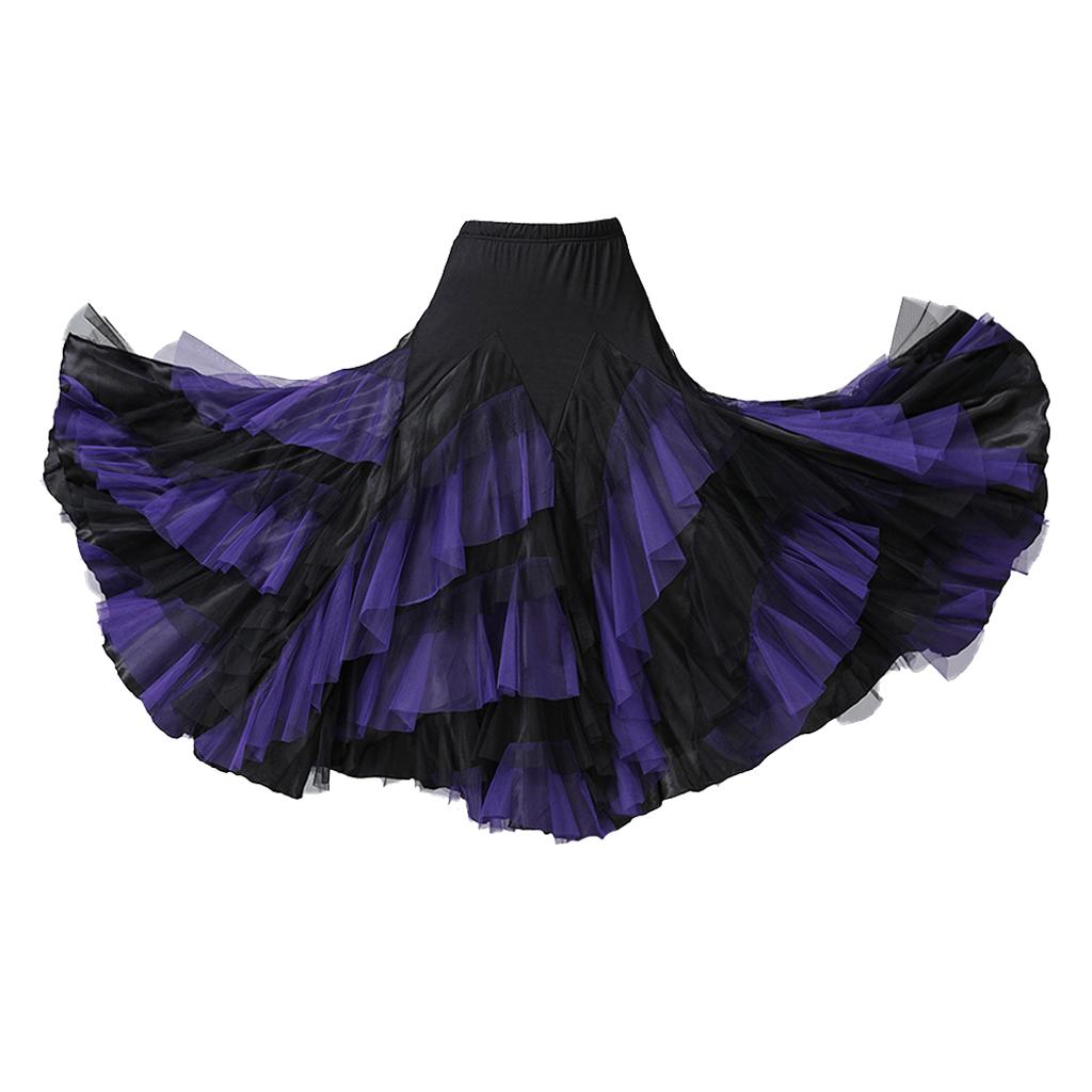 Flamenco Tanzsaal Walzer Tanzrock Damen Moderne Kostüme