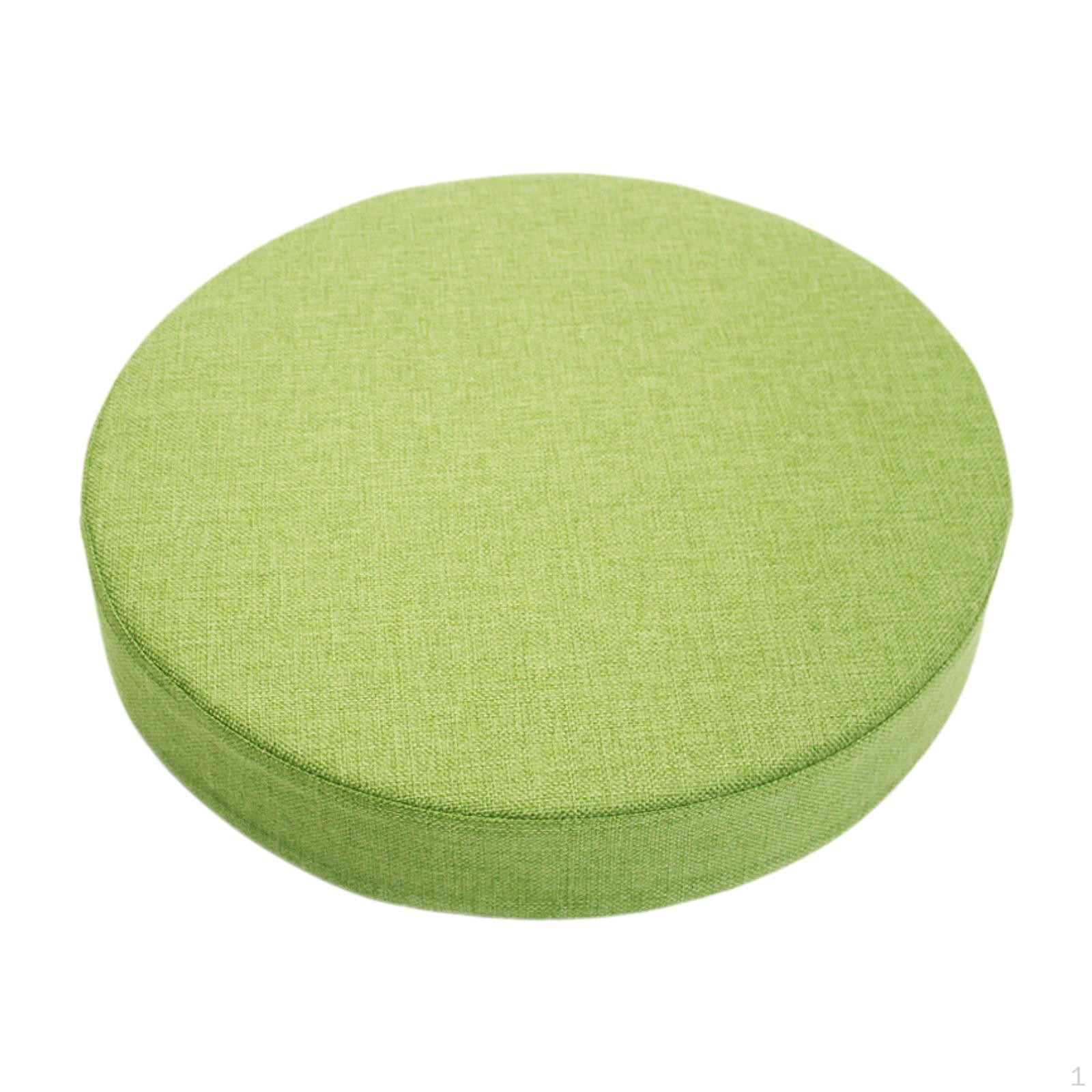 

14 Inch Round Chair Cushion for Home And Outdoor Use with Detachable Feature зелёный