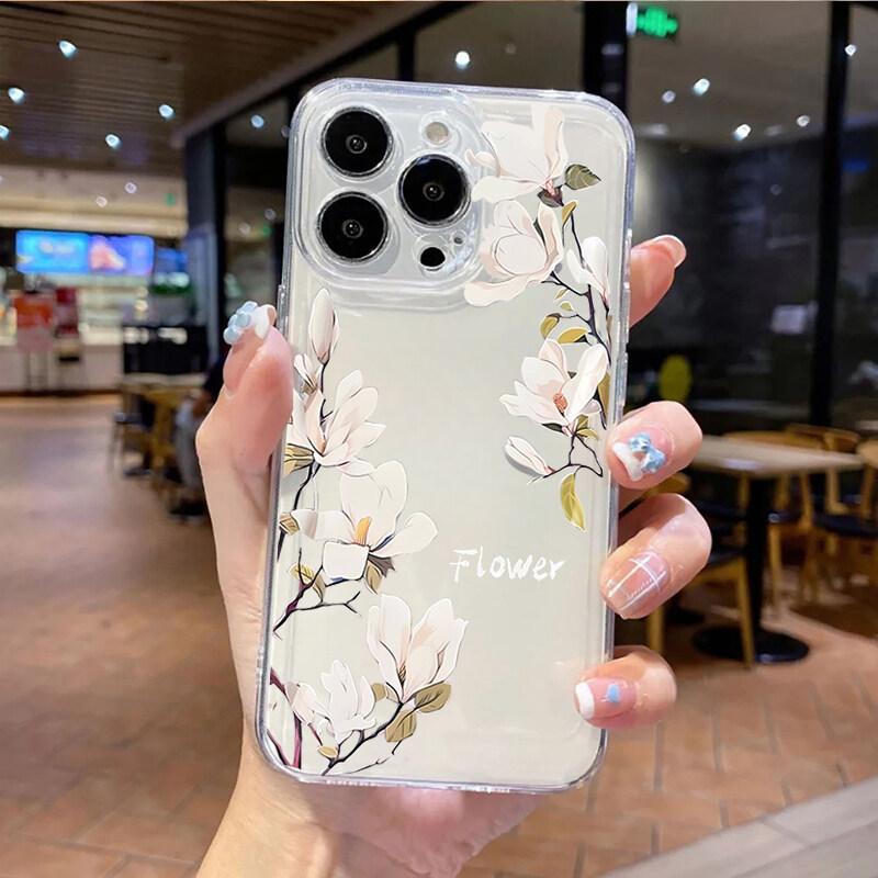 Case For Realme C75 C51 C53 C55 C65 C63 C67 C35 C21Y C25Y C15 C20 C30 C33 C11 C12 8 9 Plus 5 6 7 11 12 Pro cover Flower Soft