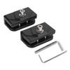 Hood Light Mounting Bracket Aluminum Alloy Anti Slip LED Work Light Pod Mounting Bracket for Truck Pickup SUV Car