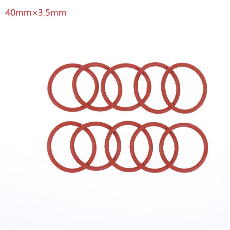 10PCS Silicone O RING For Coffee 43.6*35*4.3 Mm O-Ring VMQ Gasket Seal Thickness 4.3mm ORing Red Rubber