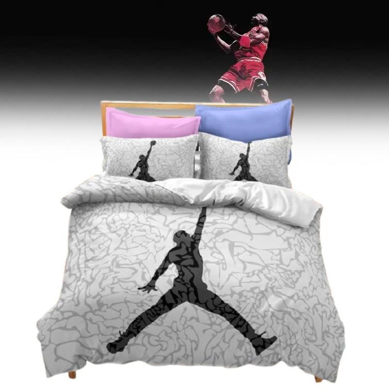 Series Basketball Michael Bedding Duvet Cover Pillow Case Set Bedroom