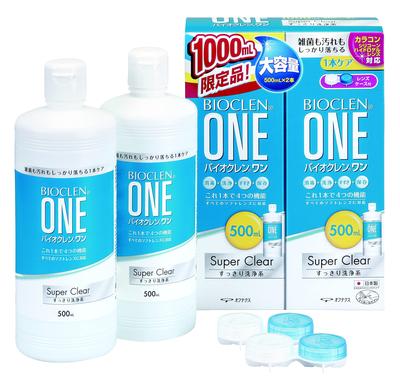 BIOCLEN ONE OPHTECS Bioclean One Super Clear 500ml X 2 (Bioclean One)