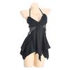 Satin Camisole Sleepwear With Irregular Hem And Breathable Fabric For Relaxation