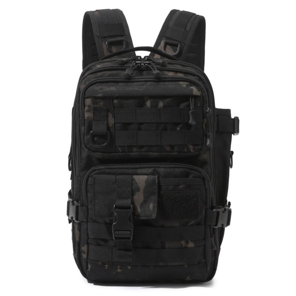 

Large Capacity Fishing Tackle Storage Bag Water Bottle Holder Multiple Pockets Lures Gear Bag Durable Material Casual Design