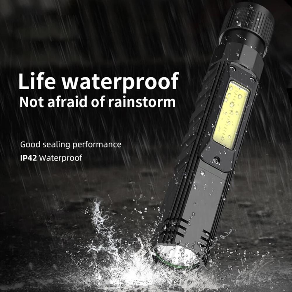Multifunctional Portable LED Work Lights COB Strong Magnetic Car Repair Headlights USB Rechargeable Fishing Camping Light