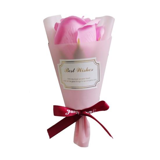 Mini Aromatherapie Seife Rosenstrauß Duftend Künstliche Konservierte Rose Blume Valentinstagsgeschenke für Frauen Freundin Mutter Ehefrau