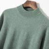 New semi-turtleneck cashmere sweater pullover thickened sweater wool bottomed knitted sweater