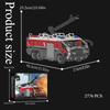 2776PCS Airport Fire Rescue Truck Building Blocks, City Emergency Vehicle with Movable Parts, DIY Car Ornament, Holiday Gift