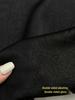 Double-sided Irregular Pleated Black Acetate Satin Fabric for Anti-Wrinkle Shirts and Skirts