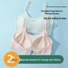 Breathable Pure Cotton Teen Sports Bra - Shockproof, Wire-Free, Comfortable for Junior & High School Students