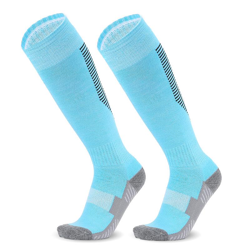 Practical Long Tube Football Socks Adult Older Children Children Towel Bottom Regular Towel Bottom Over Knee Breathable Sports Socks