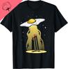 Ufo Egg Bacon Abduction Funny Alien Breakfast Galaxy Food Tshirt Breathable And Comfortable Cotton Tee Camisas