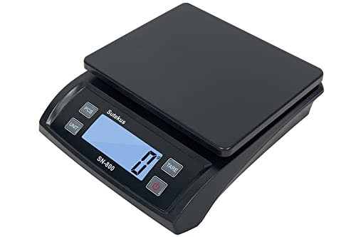 

Sutekus SN800 Digital Platform Scale, Maximum 30kg Capacity, Large Screen, Counting, Net Weighing, Hold Function, USB Powered (Black)