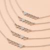4Pcs/5Pcs Sister Heart-shaped Short Necklaces Stainless Steel Best Friend Necklace Suitable for 4 Sisters or 5 Sisters