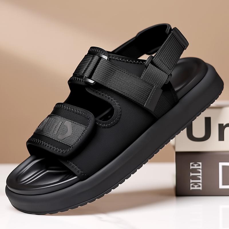 2025 New Man Sandals Hollow Out Beach Footwear Anti-collision Toe Wading Aqua Shoes Comfy Breathable Men Luxury Sandals