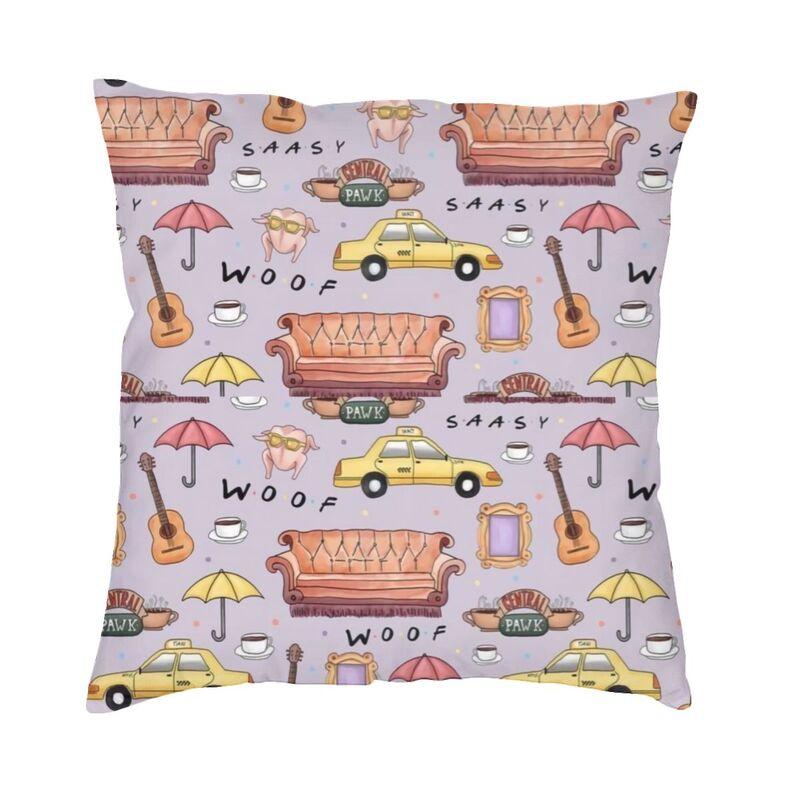 

Classic Friends TV Show Square Pillowcover Home Decorative Cushion Cover Throw Pillow for Sofa Doublesided Printing 30x30cm 12x12in