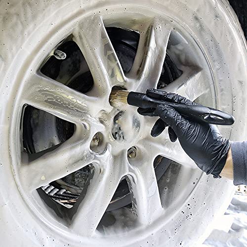 Car Wash Brush (3-piece Set Including Muji Brush, Bristle Brush, and Sharpening Brush) Car Interior Cleaning, Scratch-free Gap Cleaning, Tire Cle