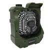 Camping Fan Rechargeable Portable Super Quiet 270 Degree Auto Rotation USB Cooling Fan with LED