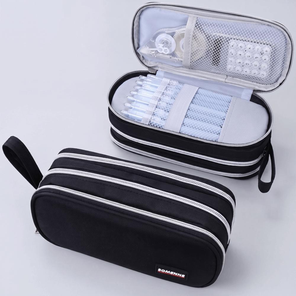 Three-Layer Stationery Box Multi-Functional Stationery Organizer Pencil Bag  Elementary School