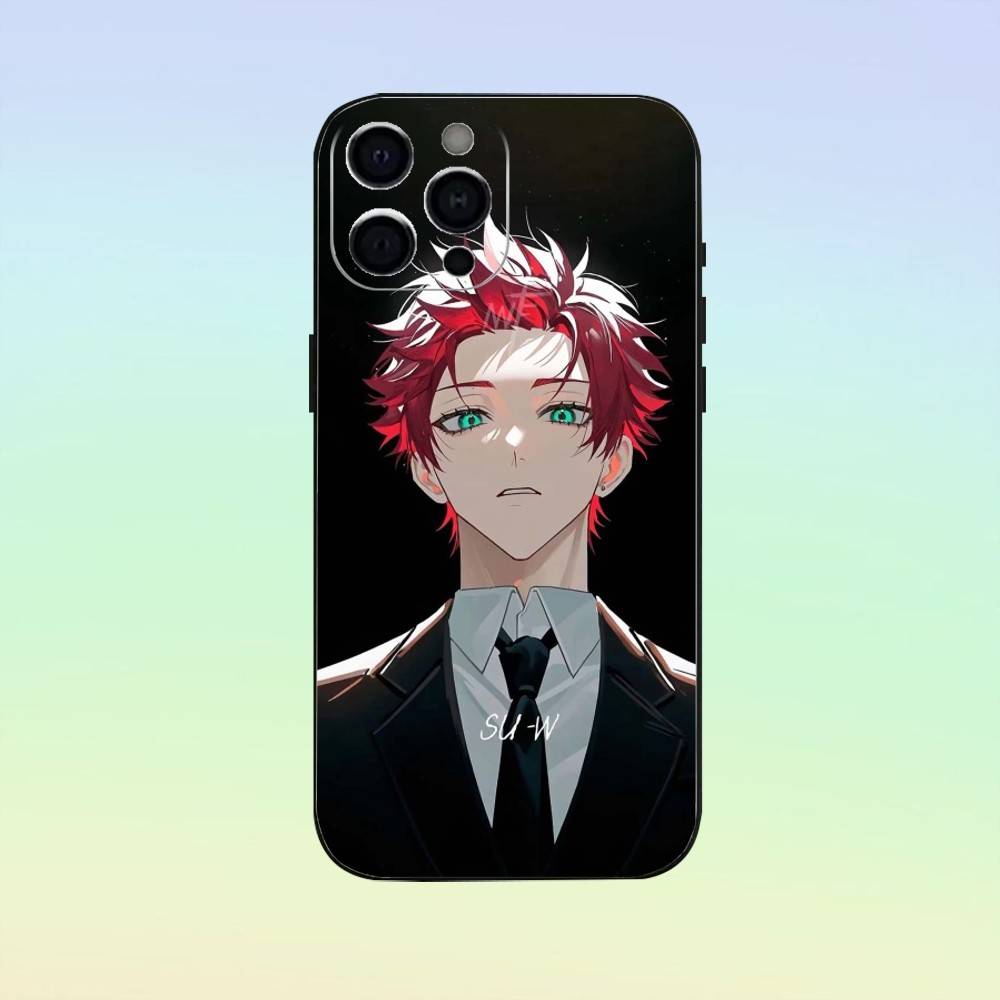 Itoshi Sae B-Blue L-Lock Phone Case For iPhone 17,16,15,14,13,12,11 ,Soft Silicone Black Cover