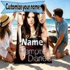 Custom Name Personalized Horror Theme Print Beach Towel, for Trip Camping Beach Party Home Decor, Birthday Gift for Family & Friends