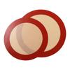 2pcs Food Grade Silicone Baking Mat Round Heat Resistant Air Fryer Liner Reusable Non Stick Cake Pan Liner Pizza