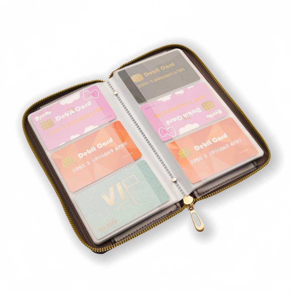Multifunctional Passbook & Card Organizer with Coin Holder