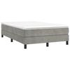 Cadre de lit avec matelas - Maison Exclusive - 120x190cm - Velours gris clair - 2 places
