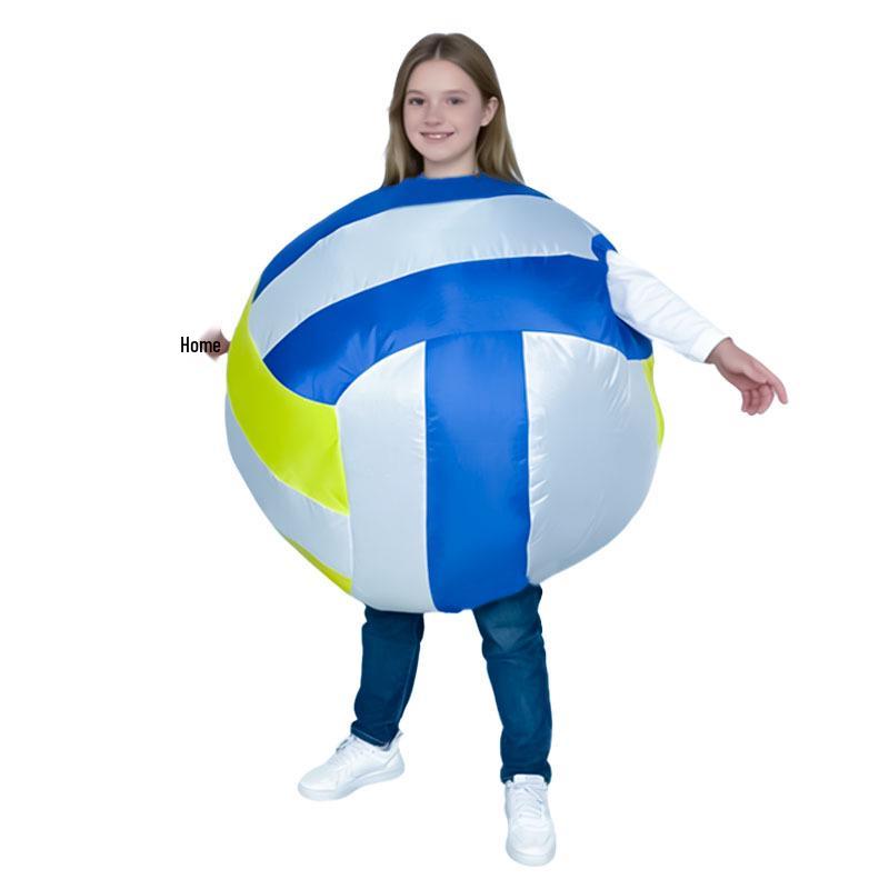 Adult Inflatable World Cup Football and Volleyball Costume - Funny Mascot for Parties and Events