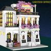Non-Toxic Creative Flower House Building Bricks Model Kit Moc Custom Design Construction Set Creative Diy For Children Birthday Gift