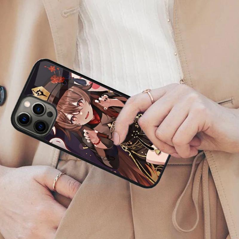 Potrait Hu Tao Genshin Impact Magnetic Phone Case For APPLE iPhone 17 Air 16 14 13 12 Pro Max 15 Plus Wireless MagSafe Cover