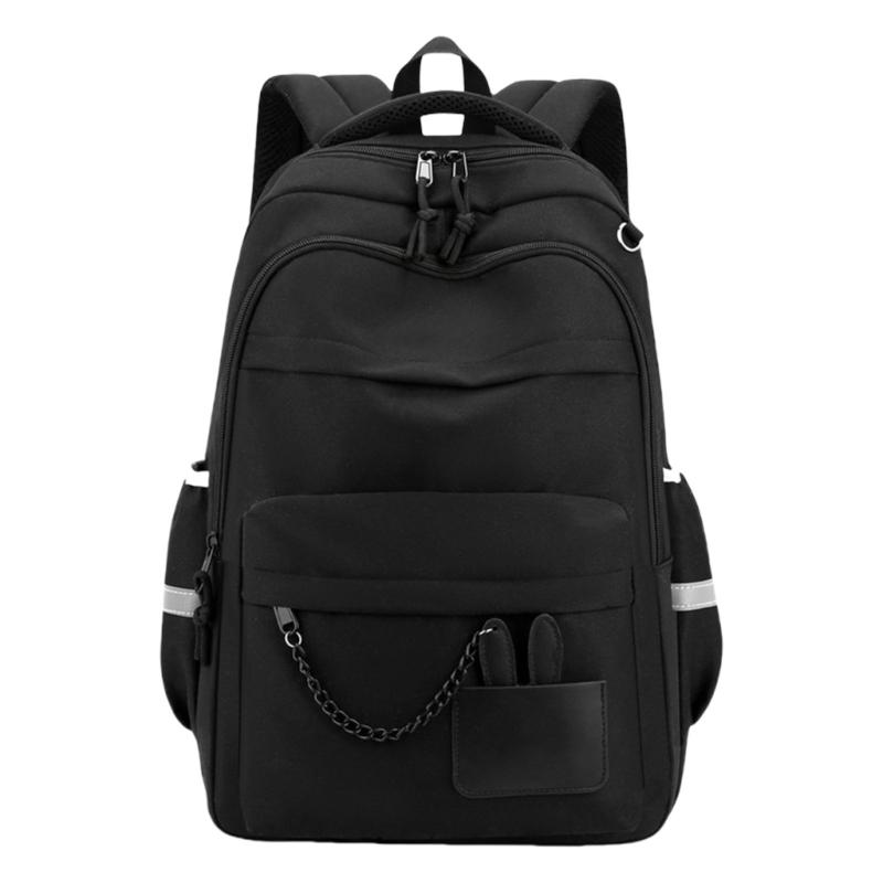 

Korean Styles Backpack Lovely Rabbits Print Backpack Student School Backpack Large Capacity Backpack Girls School Bag чорний