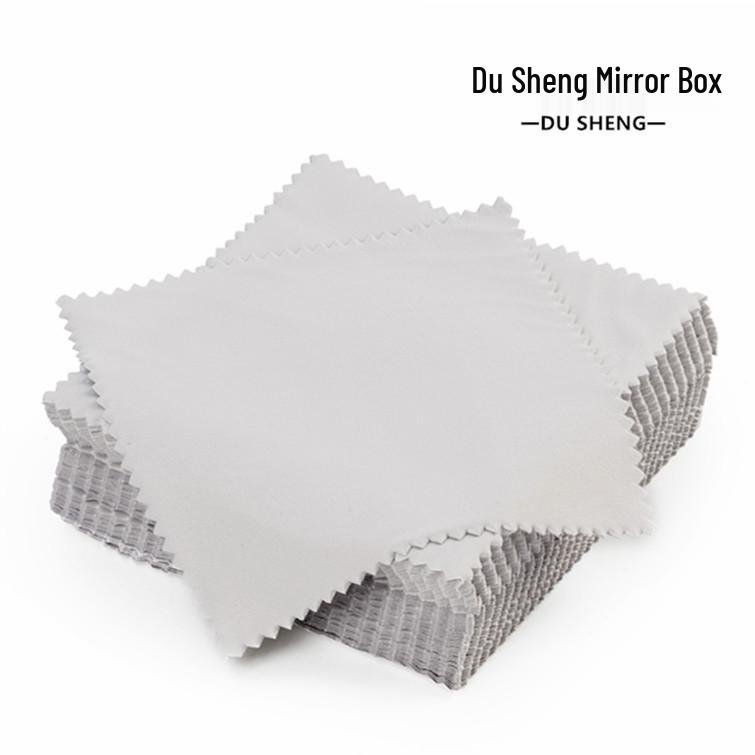 

Gray Microfiber Eyeglass & Screen Cleaning Cloths (15x15 cm), Set of 2 Gray Needle Two Eyeglass Cloth