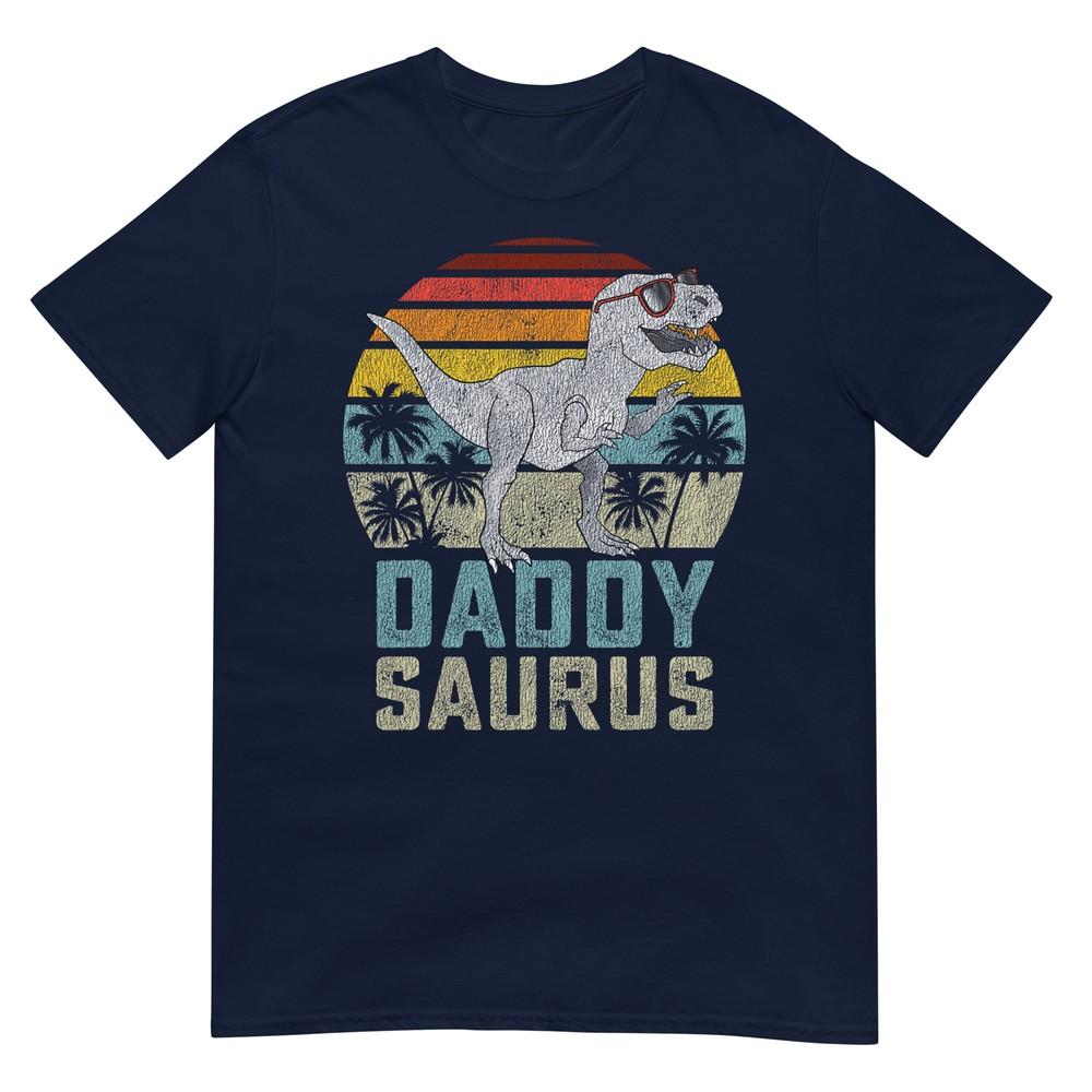 Daddysaurus T Rex Dinosaur Daddy Saurus Family Matching TShirt S