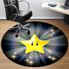 1pc Super Mario Star Chair Carpet for Office, Soft Flannel Throw Mat, Perfect for Office,Holiday Party Decoration Choice yy251113062