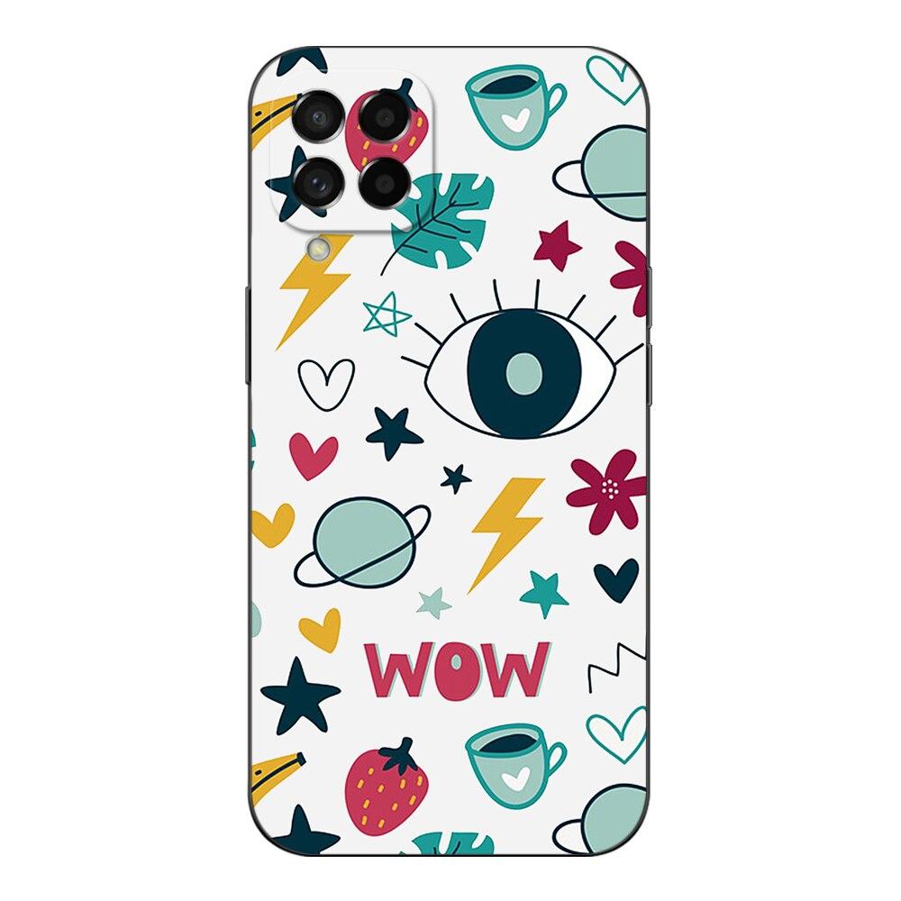 For Samsung Galaxy M53 5G Case Phone Back Cover M 53 m536 Case Soft Silicone Black Tpu Case cute funy
