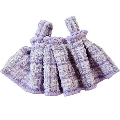 [Plüschtierkleidung] Tweed-Kleid für Plüschtiere [Für 10-15cm Puppen] Lavendel g.triger Oshi-Nui (Plüschtier) [Produkt]