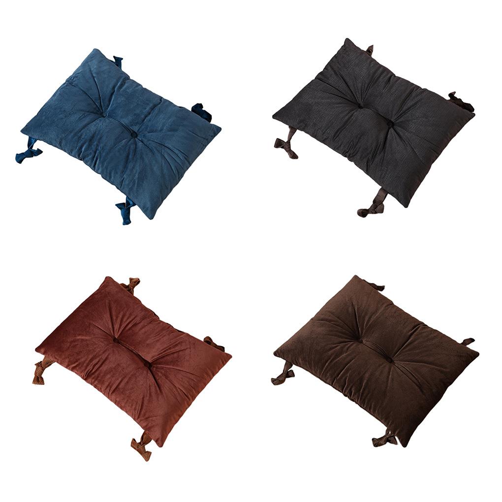 Chair Cushion Seat Pad Stool Mat Floor Pillow Thickening Anti-Slide Solid Color for Bedroom Dressing Student Yoga