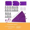 34-Piece Stainless Steel Cake Piping Tips Set Cake Cream Decoration Tools Cream Scraper Set Kitchen Baking Utensils