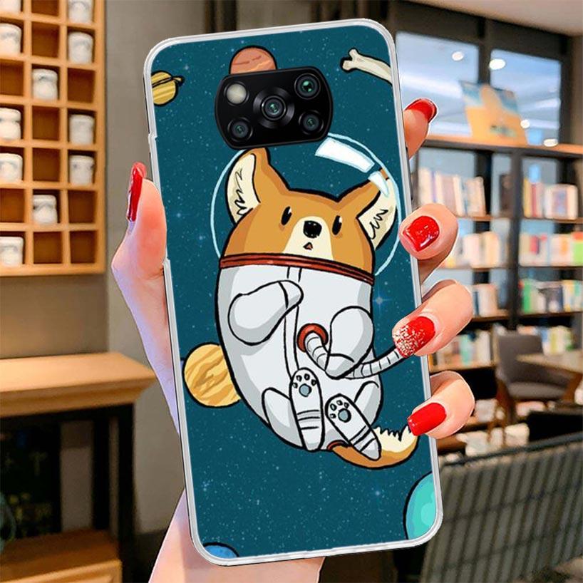 

Cartoon Corgi Cute Dog Cover Phone Case For Xiaomi Poco F7 Ultra X7 X6 X5 Pro M7 Redmi 15C 15 13C 13 12C 12 10C 10 9A 9C 9T 9 Sh Redmi 9T