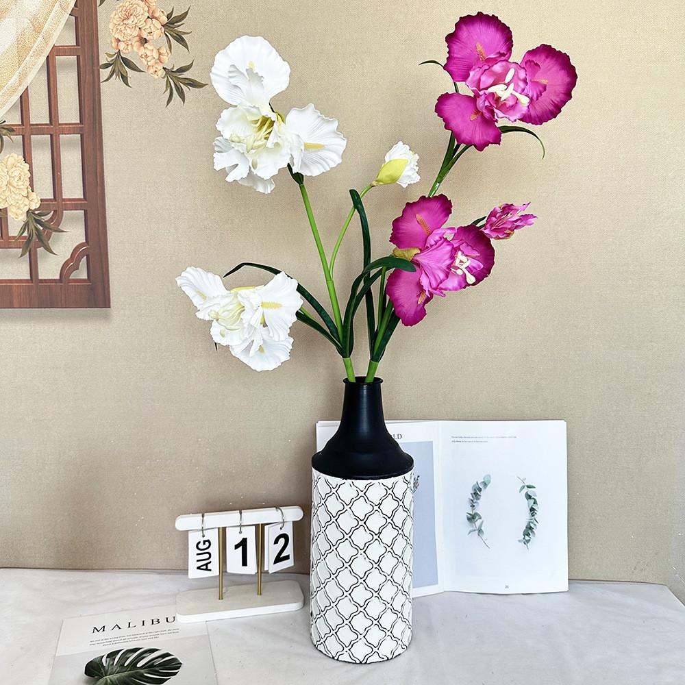 Artificial Iris Flower Wedding Hotel Restaurant Desktop Decoration Ornament Room
