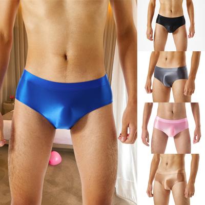 Daily Wear Moisture-wicking Trendy Stretch Pure Color Underpants Underwear Men Panties
