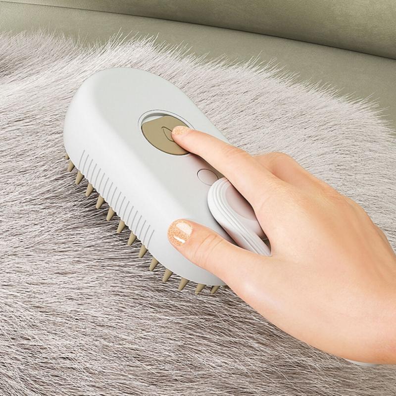 Rechargeable Steam Cat Grooming Brush Steamy To Remove Loose Hair 3 In1 Electric Self Cleaning Spray Dog Brush Massage Pet Combs