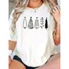 European Sizes Five Christmas Tree Cartoon Simple Home, Leisure, Fashion, Versatile, Commuting, Sports, Universal Comfortable T-shirt