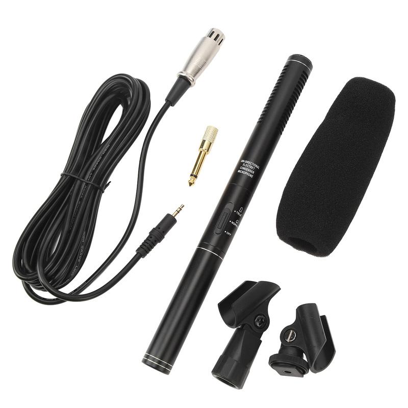 

XLR Shotgun Condenser Microphone Professional Cardioid Mini Shotgun Condenser Mic Television News Reporter Interview Microphone