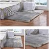 Long Plush Ultra Soft Fluffy Rugs Rectangle Shape Faux Sheepskin Wool Carpet Rug for Living Room Bedroom Balcony Floor